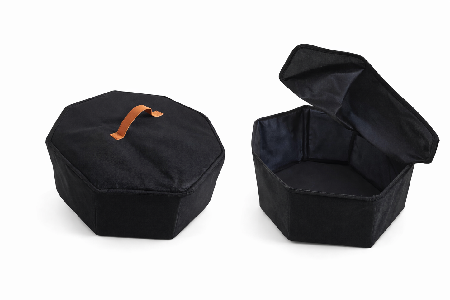 Black Faith Round Hat/Comes with a hat box to store in