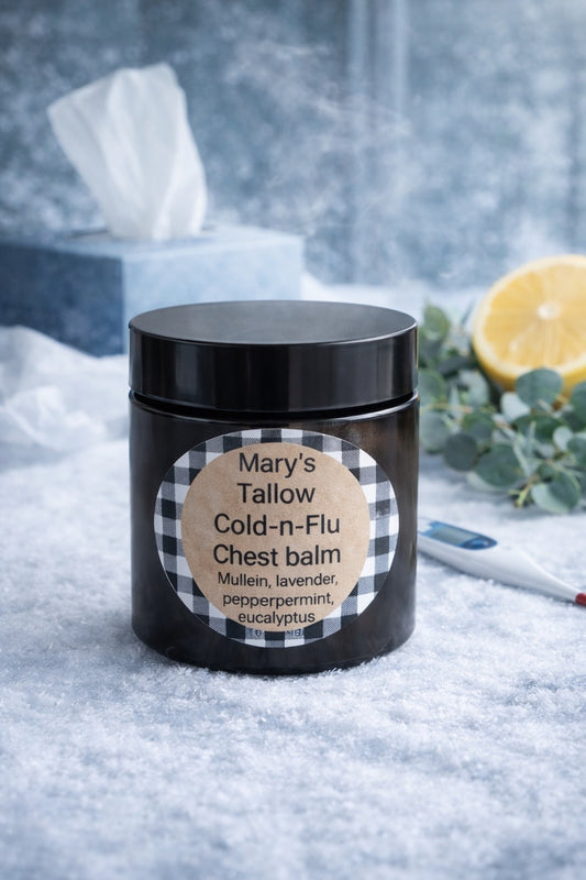Tallow cold and Flu chest rub