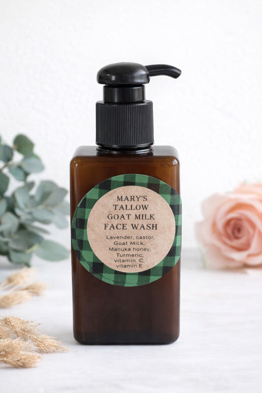 Tallow/ goats milk face wash