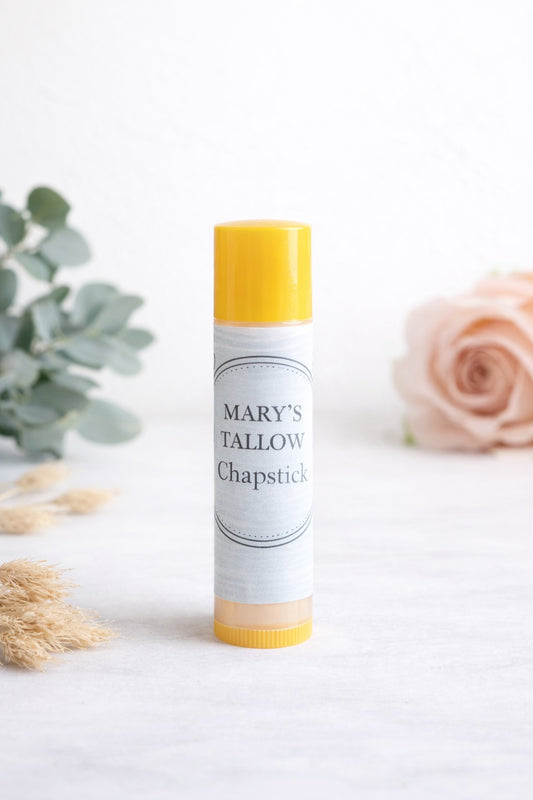 Tallow chapstick