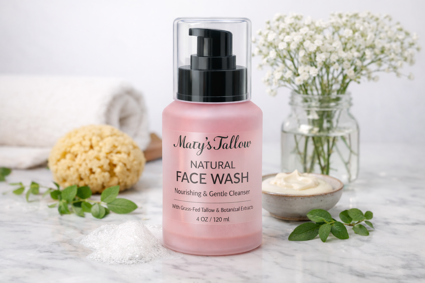 Tallow/ goats milk face wash