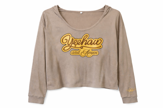 T-shirt hoodie “Yeehaw and Amen”